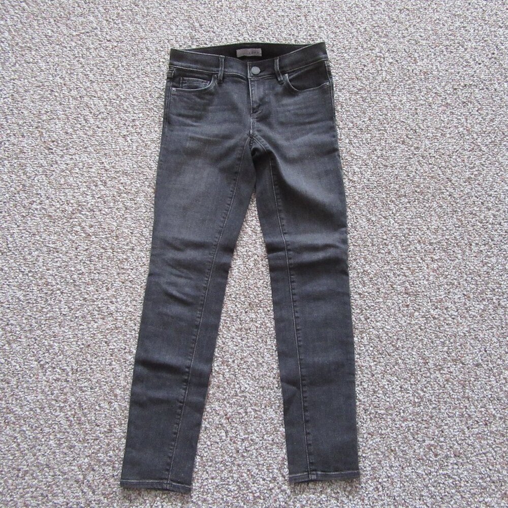 Loft Modern Skinny Black Washed Jeans Size 00 Petite